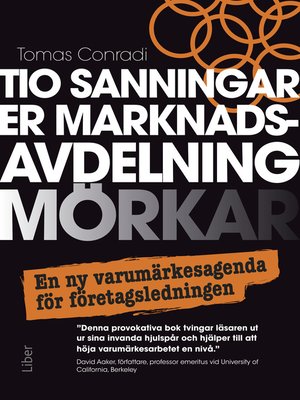cover image of Tio sanningar er marknadsavdelning mörkar